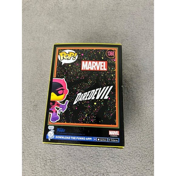 the Funko Pop! Marvel Daredevil #1360 Blacklight vinyl bobblehead figure - Picture 3 of 4